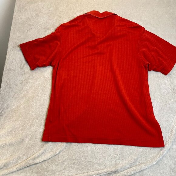 Axis Golf Collections Mens Red Polo Shirt M Short Sleeve Button-Up - Picture 7 of 8